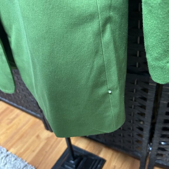 Pearl by Lela Rose Single Breasted Green Blazer Jacket Size 12 - Picture 5 of 7